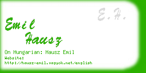 emil hausz business card